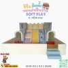 ชุดปีนป่ายเด็ก soft play โทนพาสเทล เล่นปีนป่ายและสไลด์
