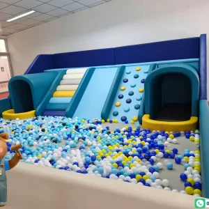 เครื่องเล่นปีนป่ายเด็ก Soft Play นุ่มปลอดภัย พร้อมบันไดหมอนและชานพัก
