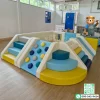 ชุดปีนป่ายเด็ก Soft Play พร้อมบ่อบอลและสไลเดอร์ สีฟ้าเหลือง สำหรับเด็กเล็ก