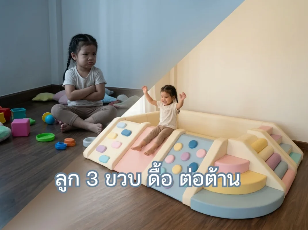 ชุดปีนป่ายเด็ก Soft Play พาสเทล พื้นที่ปล่อยพลังช่วยลดพฤติกรรม ลูก 3 ขวบ ดื้อ ต่อต้าน สร้าง Yes Space ปลอดภัยในบ้าน