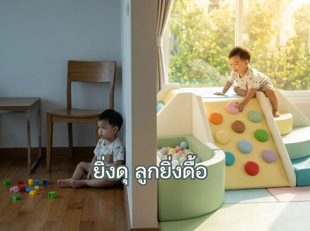 ชุดปีนป่ายเด็ก Soft Play รุ่นมาการองสีพาสเทล สร้างพื้นที่ปลอดภัยลดปัญหาลูกดื้อจากการถูกห้าม