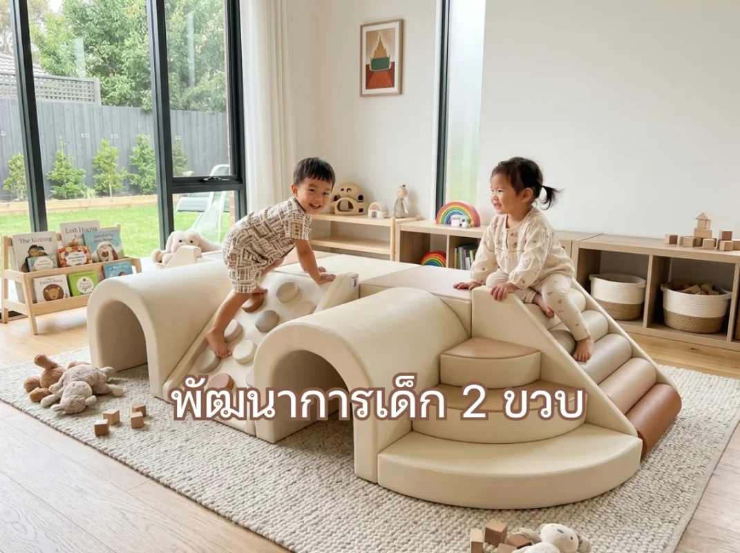 พื้นที่สนามเด็กเล่นในร่ม Soft Play ชุด FG-141 ช่วยเสริมพัฒนาการเด็ก 2 ขวบอย่างปลอดภัย