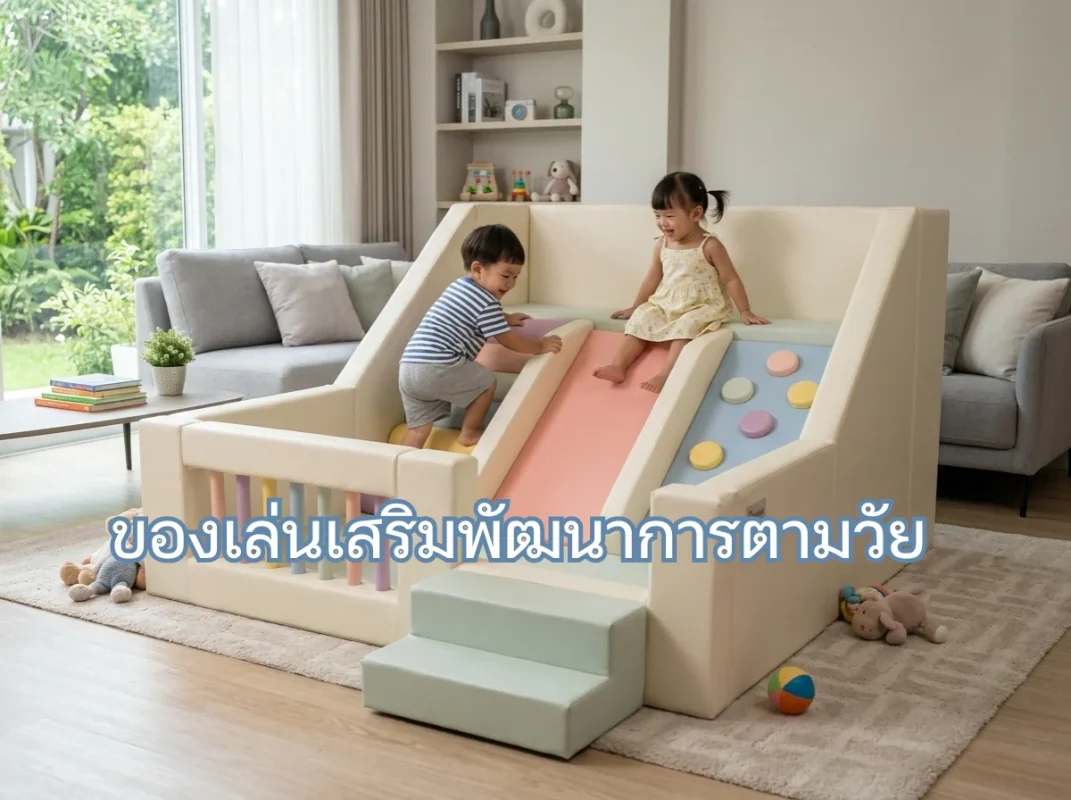 เด็กเล่นชุดปีนป่าย Soft Play พาสเทล ของเล่นเสริมพัฒนาการตามวัยในบ้านอย่างปลอดภัย
