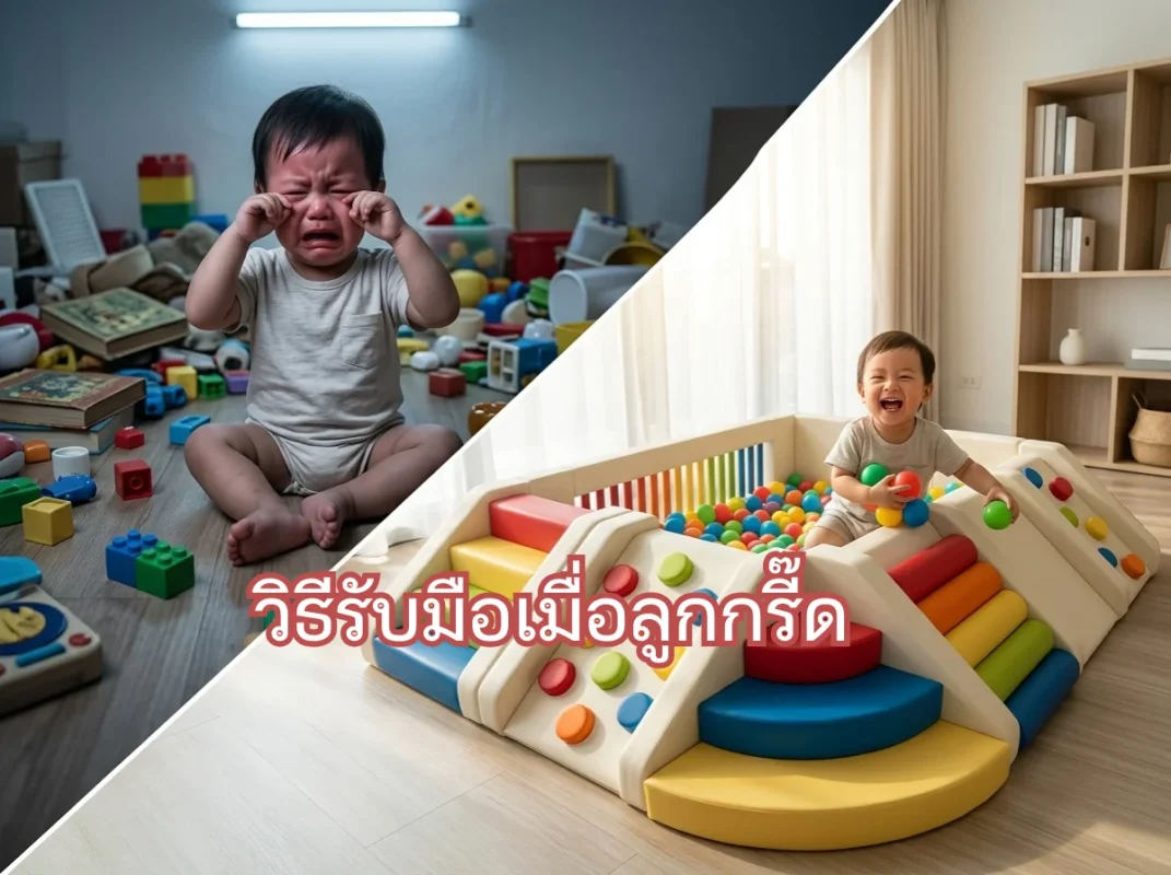 วิธีรับมือเมื่อลูกกรี๊ด อาละวาด ด้วยการจัดมุมเล่น Soft Play สีสดใส เพื่อเป็นพื้นที่ปลอดภัยให้ลูกสงบสติอารมณ์