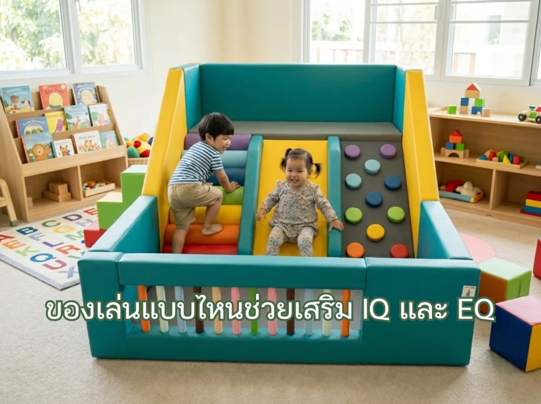 ชุดปีนป่าย Soft Play พร้อมสไลเดอร์ บ่อบอล และอุโมงค์ ช่วยเสริม IQ และ EQ ให้เด็ก