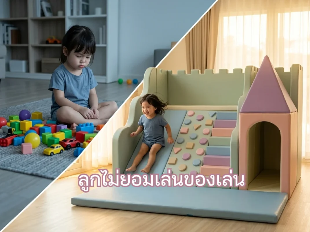 ชุดปีนป่ายเด็ก Soft Play ปราสาทเจ้าหญิง พาสเทล มุมเล่นในบ้านที่ช่วยแก้ปัญหาลูกไม่ยอมเล่นของเล่น