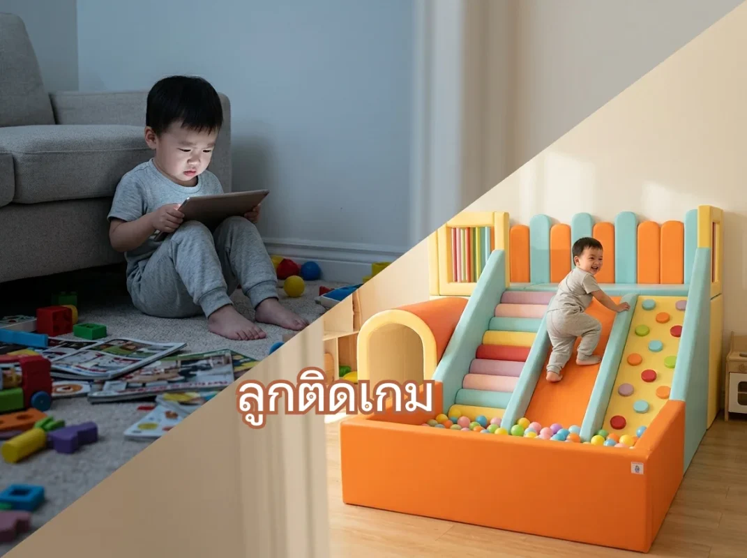 ชุดปีนป่ายเด็ก Soft Play โทน Candy ช่วยดึงดูดความสนใจ ลดปัญหาลูกติดเกม