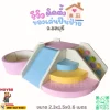 ชุดปีนป่ายเด็ก Soft Play พาสเทล พร้อมบ่อบอลและสไลเดอร์ สำหรับเด็กเล็ก